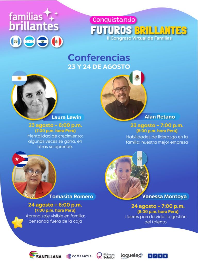 II CONGRESO VIRTUAL DE FAMILIAS CONQUISTANDO FUTUROS. INSPIRACIÓN, APRENDIZAJE Y MUCHO MÁS.